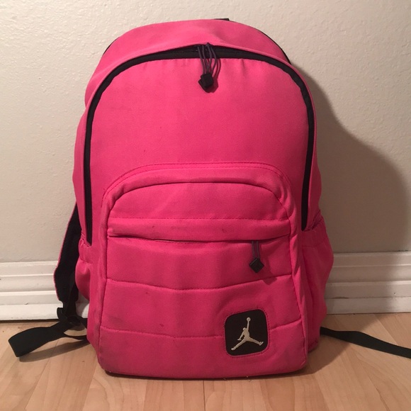 pink jordan backpack